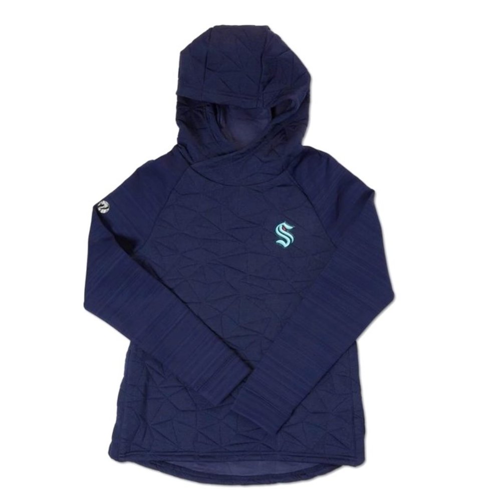 SEATTLE KRAKEN LADIES BAILEY PULLOVER Navy Small NWT